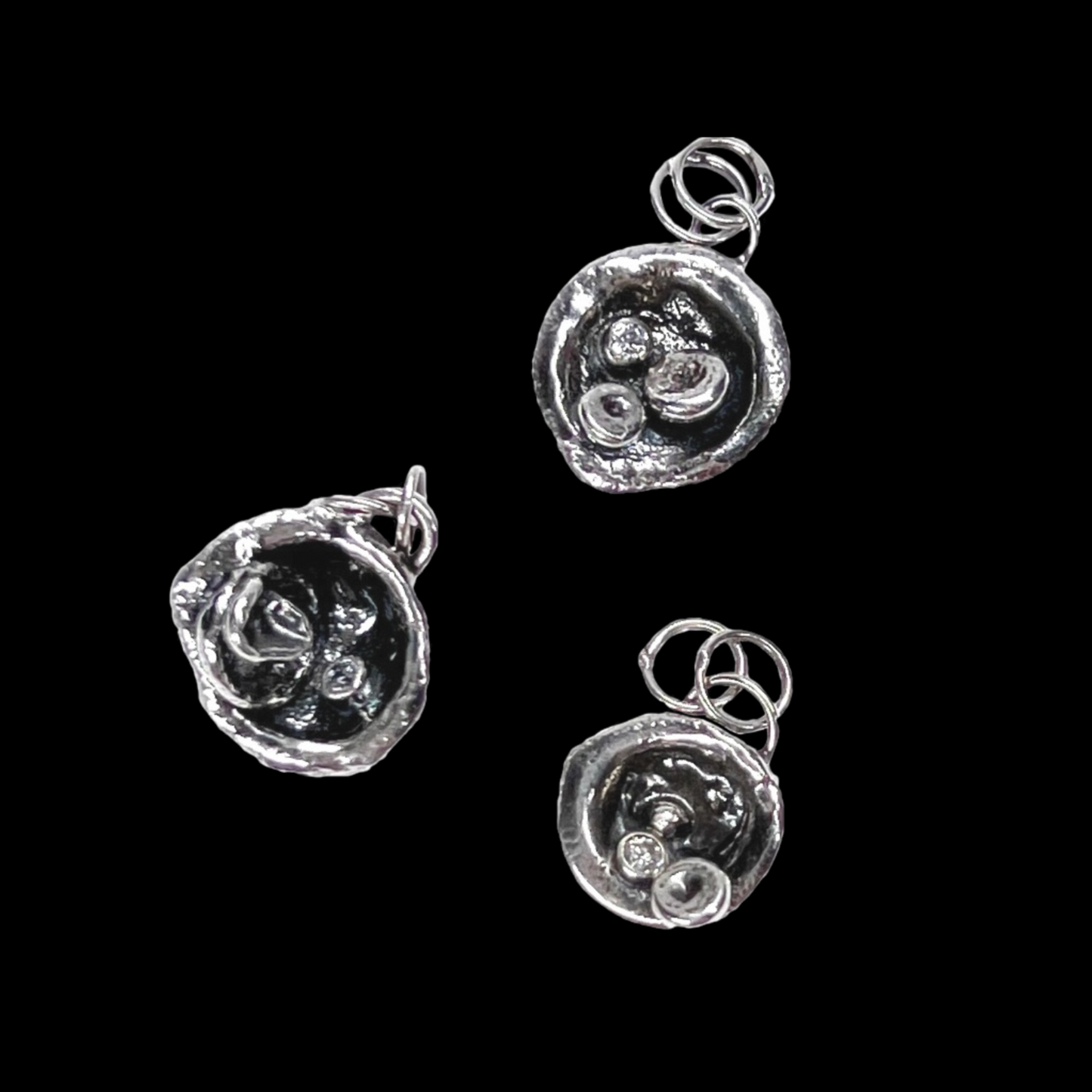 Water Cast Cubic Zirconia & Sterling Silver Necklace