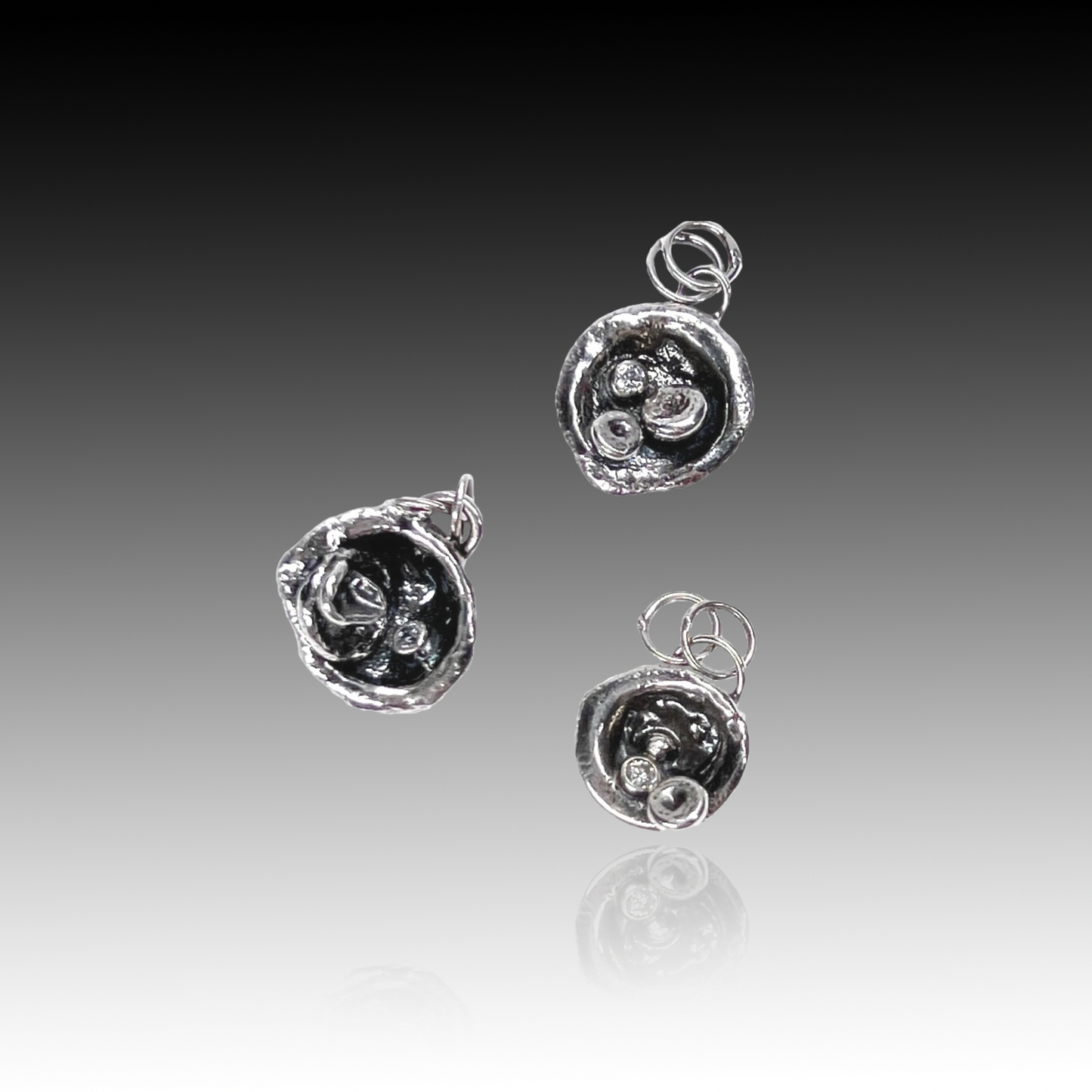 Water Cast Cubic Zirconia & Sterling Silver Necklace