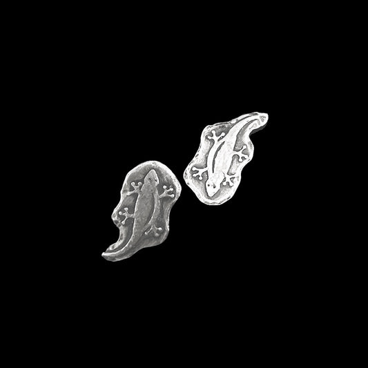 Sterling  Silver Lizard Earrings