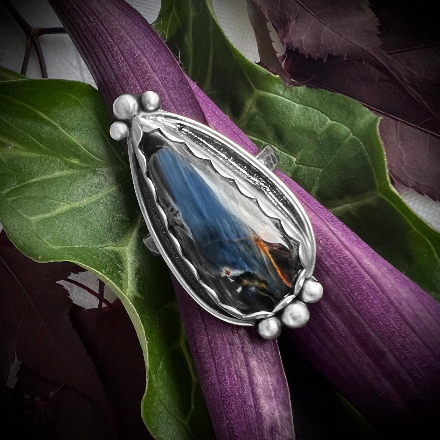 "Lane" Pietersite and Sterling Silver Ring