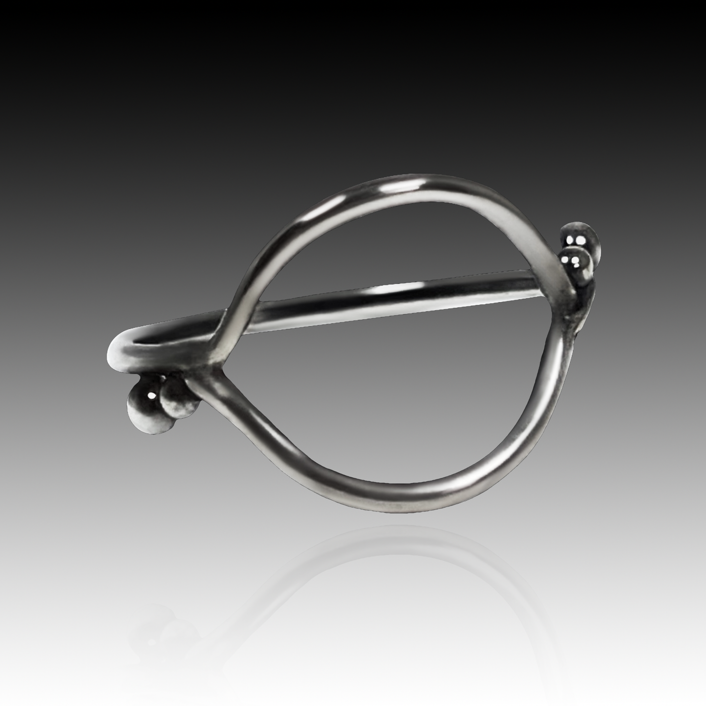 "Peep" Sterling Silver Ring