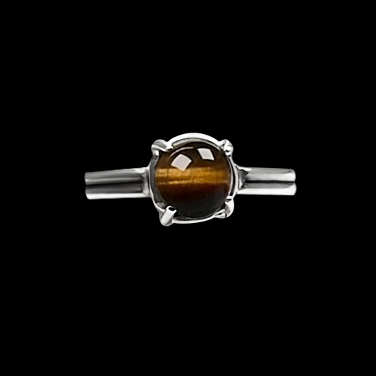 "Kenya" - Tiger Eye and Sterling Silver Ring