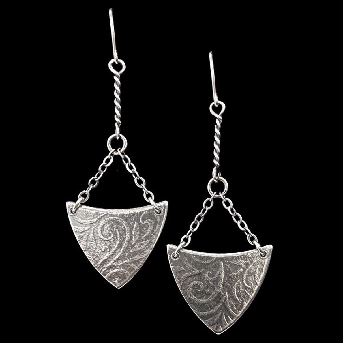 Long Sterling Silver Earrings