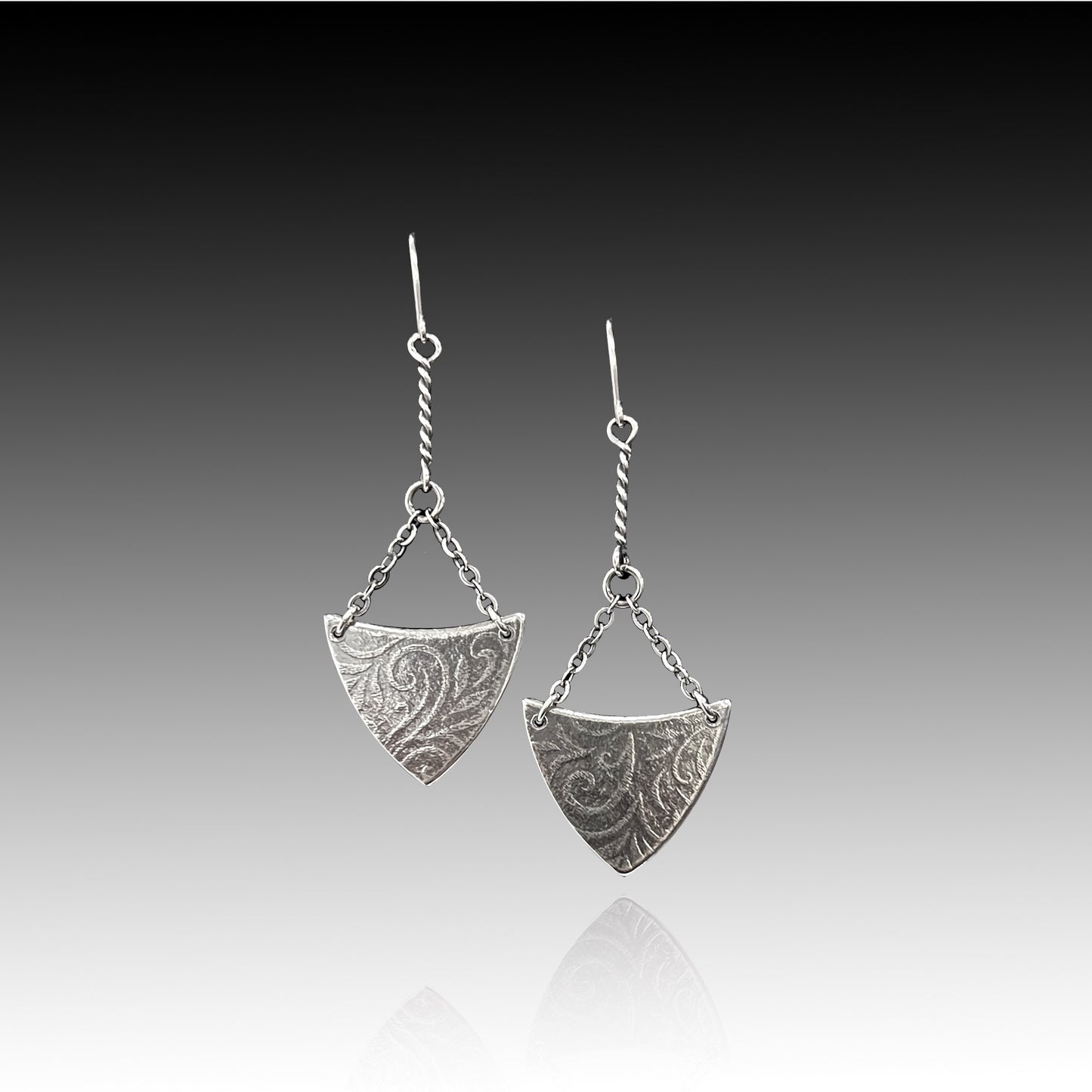 Long Sterling Silver Earrings
