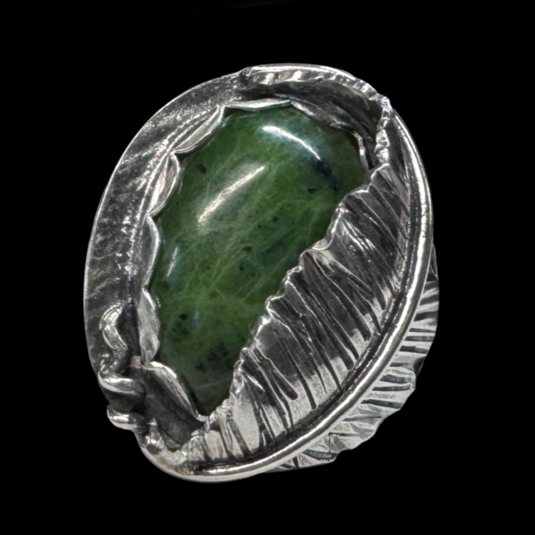 Chloe - Jade and Sterling Silver Ring
