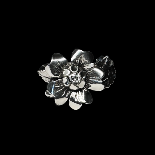 "Ivie" Cubic Zirconia and Sterling Silver Ring