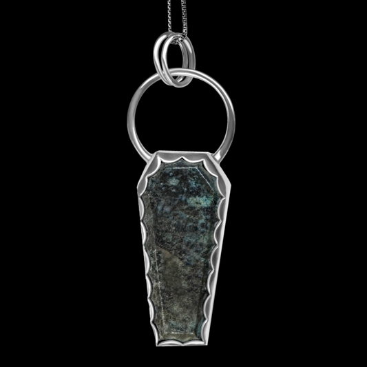 "Sylar" Bloodstone & Sterling Silver Necklace