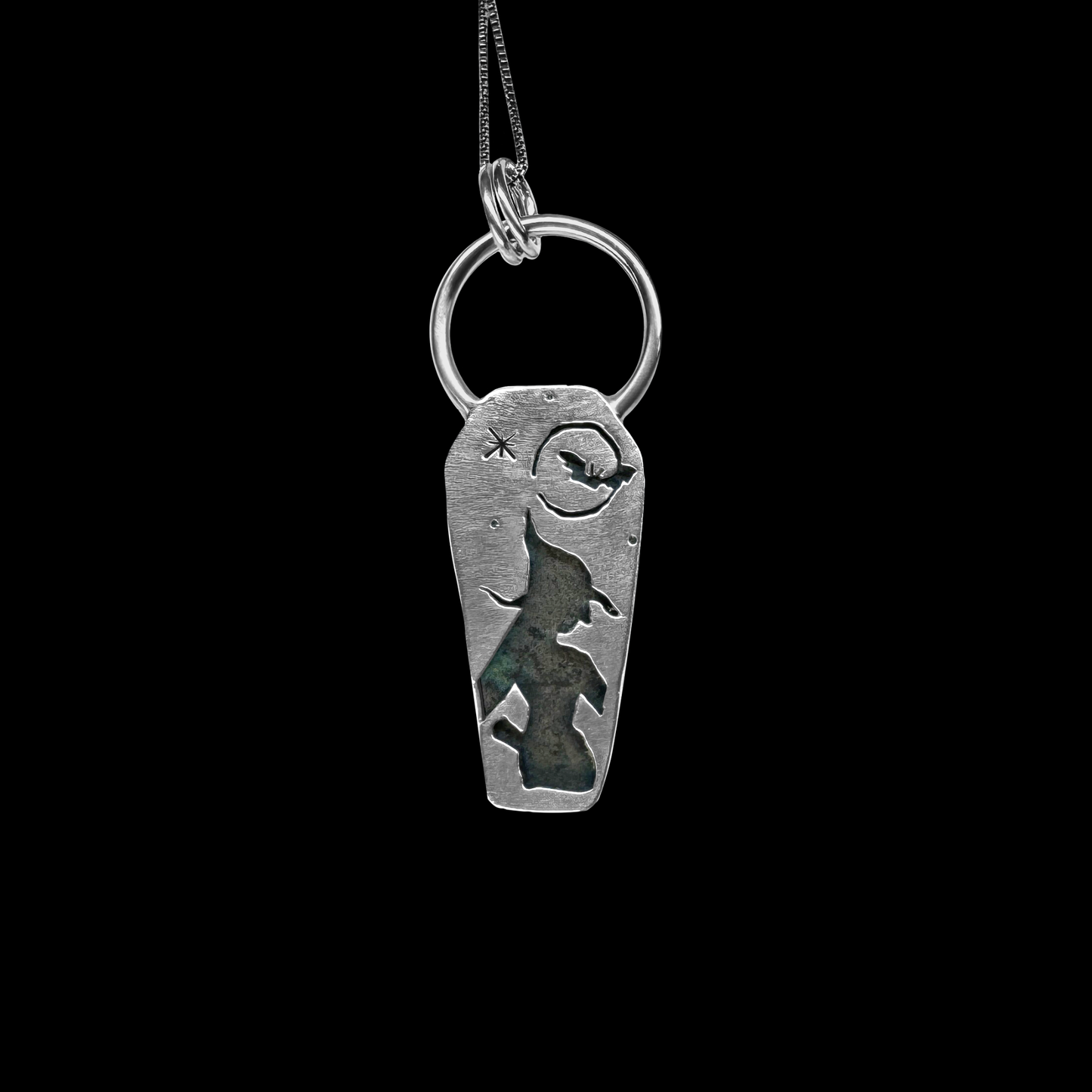 "Sylar" Bloodstone & Sterling Silver Necklace