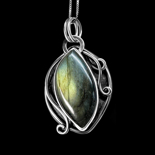 "Eisley" Labradorite & Sterling Silver Necklace