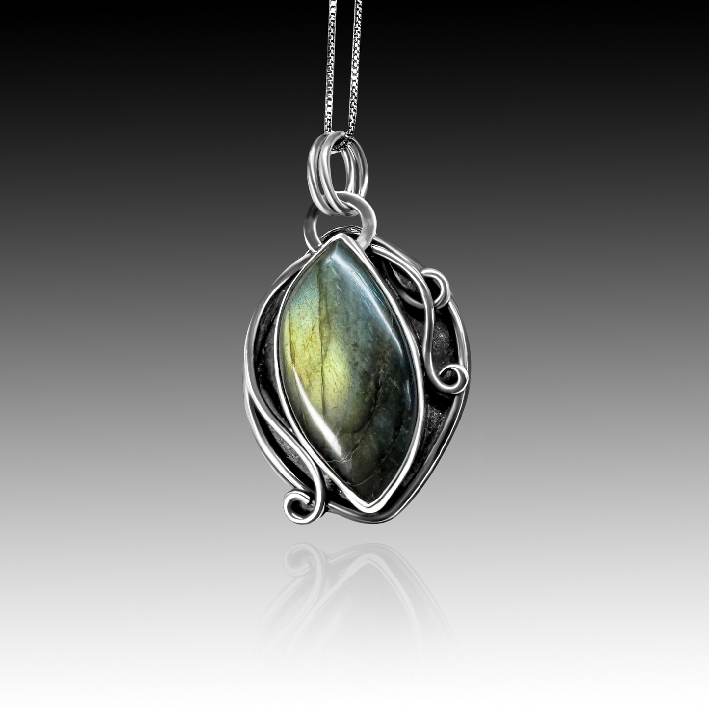 "Eisley" Labradorite & Sterling Silver Necklace