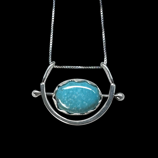 "Tai" Amazonite & Sterling Silver Necklace