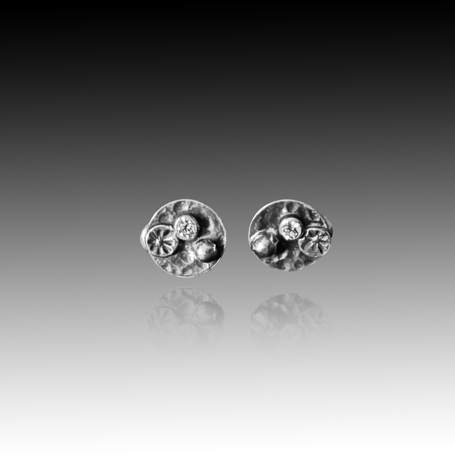 Cubic Zirconia and Sterling Silver Earrings