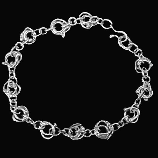 "Nute" Sterling Silver Bracelet