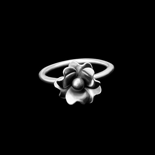 "Myrtle" Sterling Silver Flower Ring
