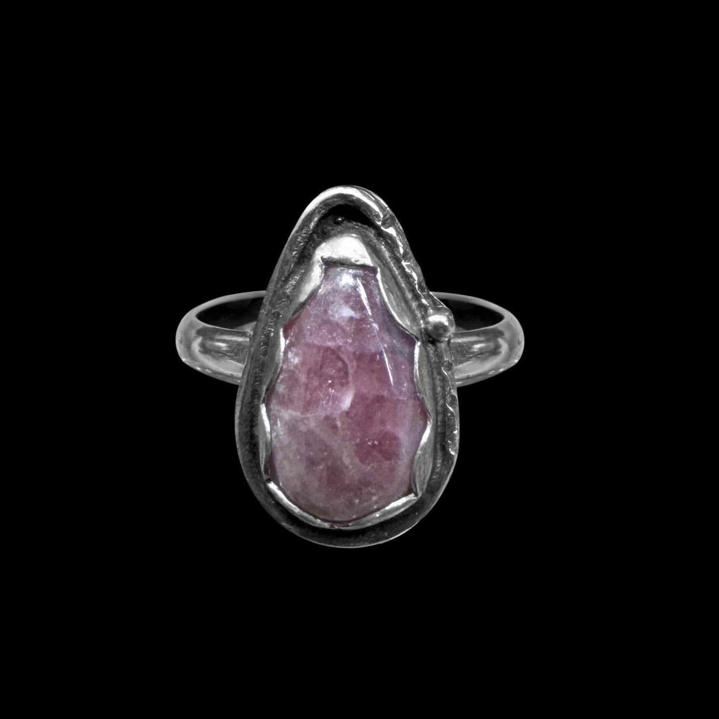 "Kovidar" Lepidolite and Sterling Silver Ring