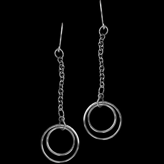 Doubles Sterling Silver Earrings