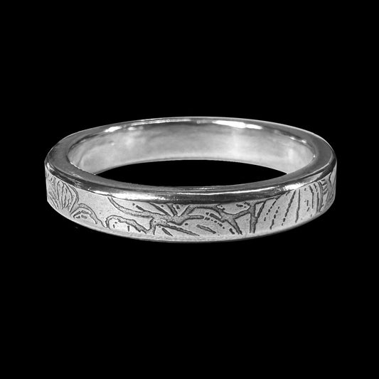 Heavy Narrow Sterling Silver Ring