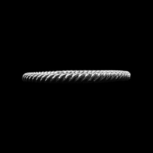 "Twisted" Sterling Silver Band Ring