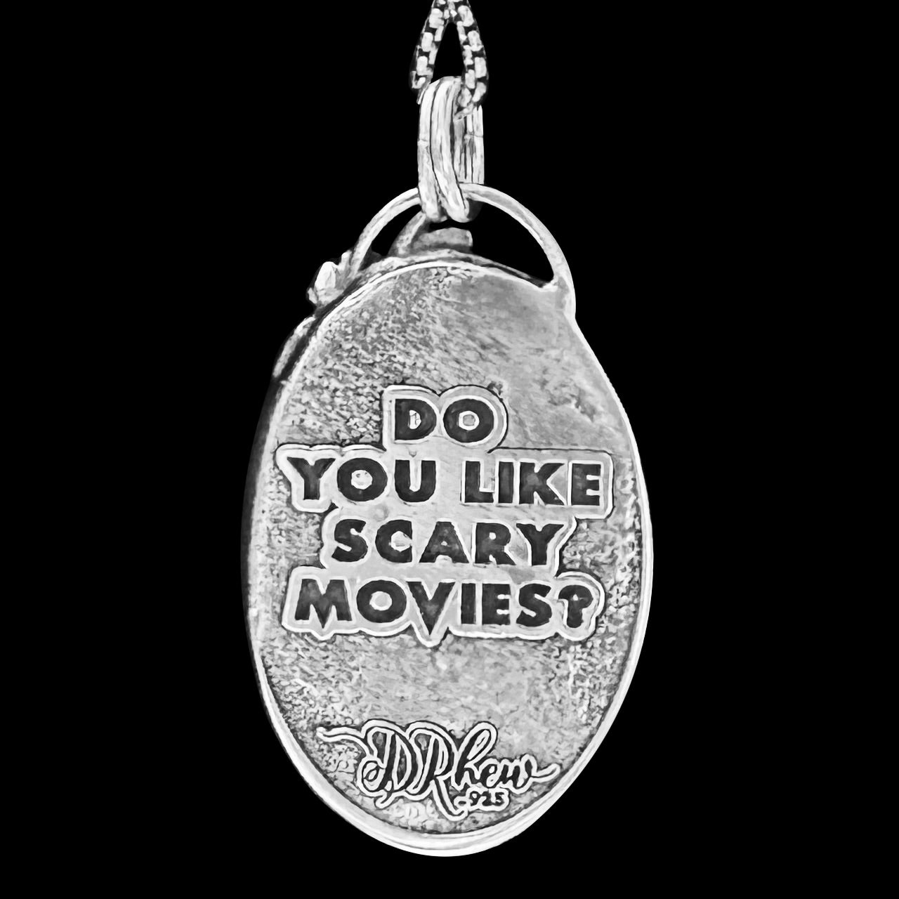 "Woodsboro" Sterling Silver Necklace Inspired by Scream