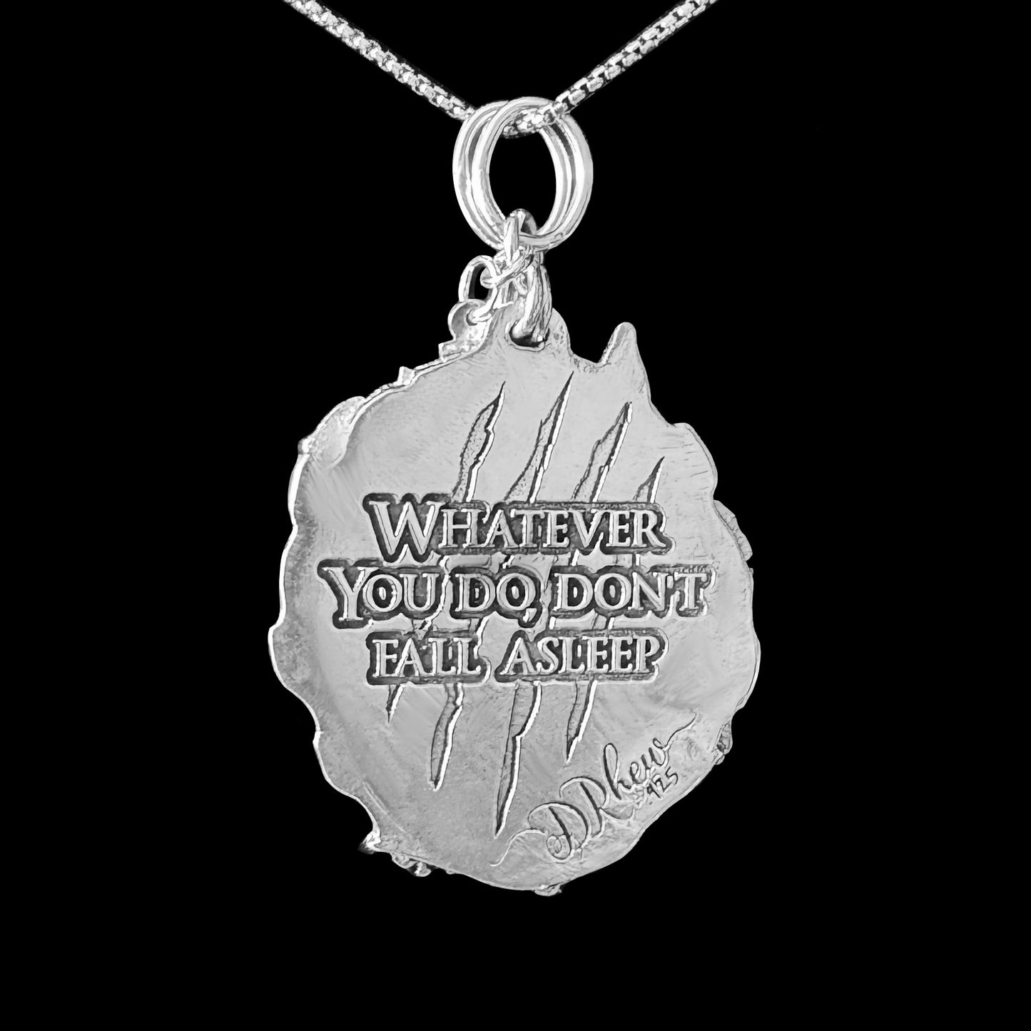"Revenge" Sterling Silver Necklace Inspired by A Nightmare on Elm St.