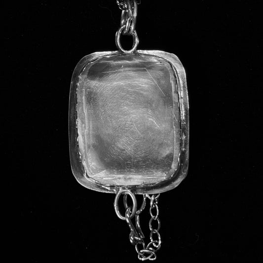 "Circe" Crystal Quartz & Sterling Silver Locket Necklace
