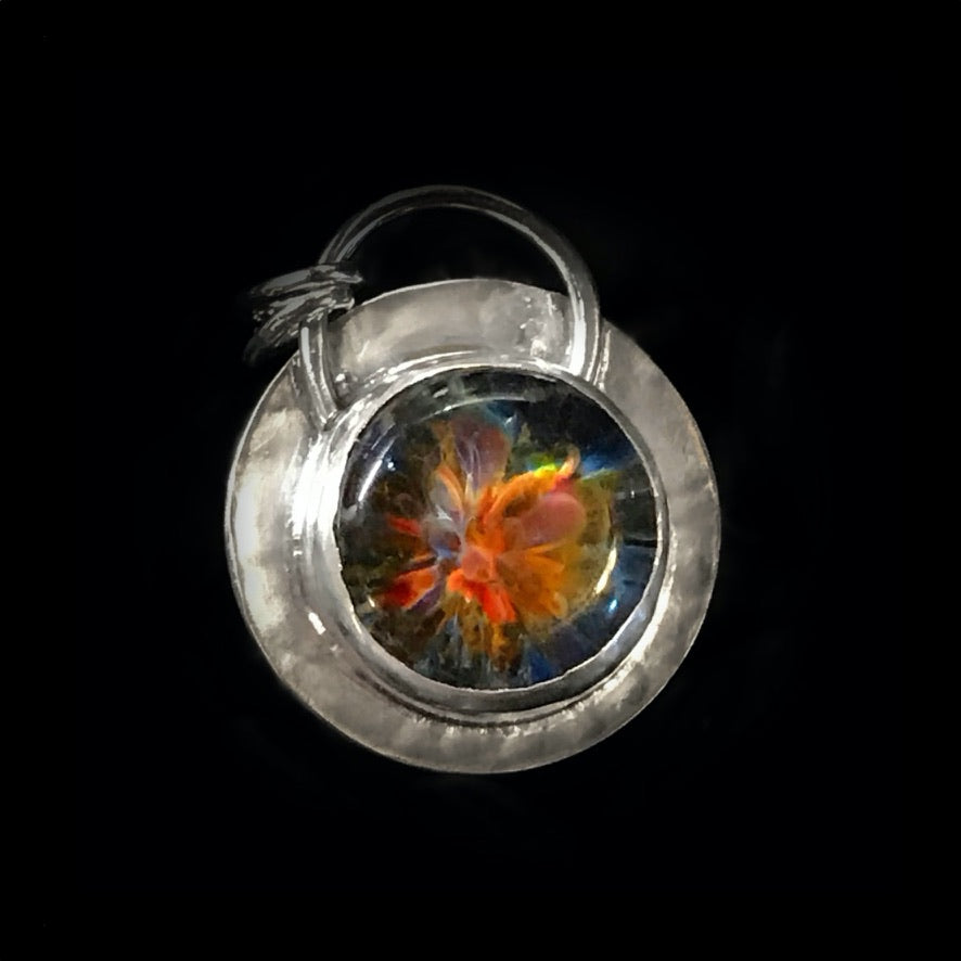 Eveline - Art Glass & Sterling Silver Necklace