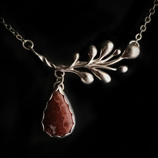 Arbor - Crazy Lace Agate & Sterling Silver Necklace