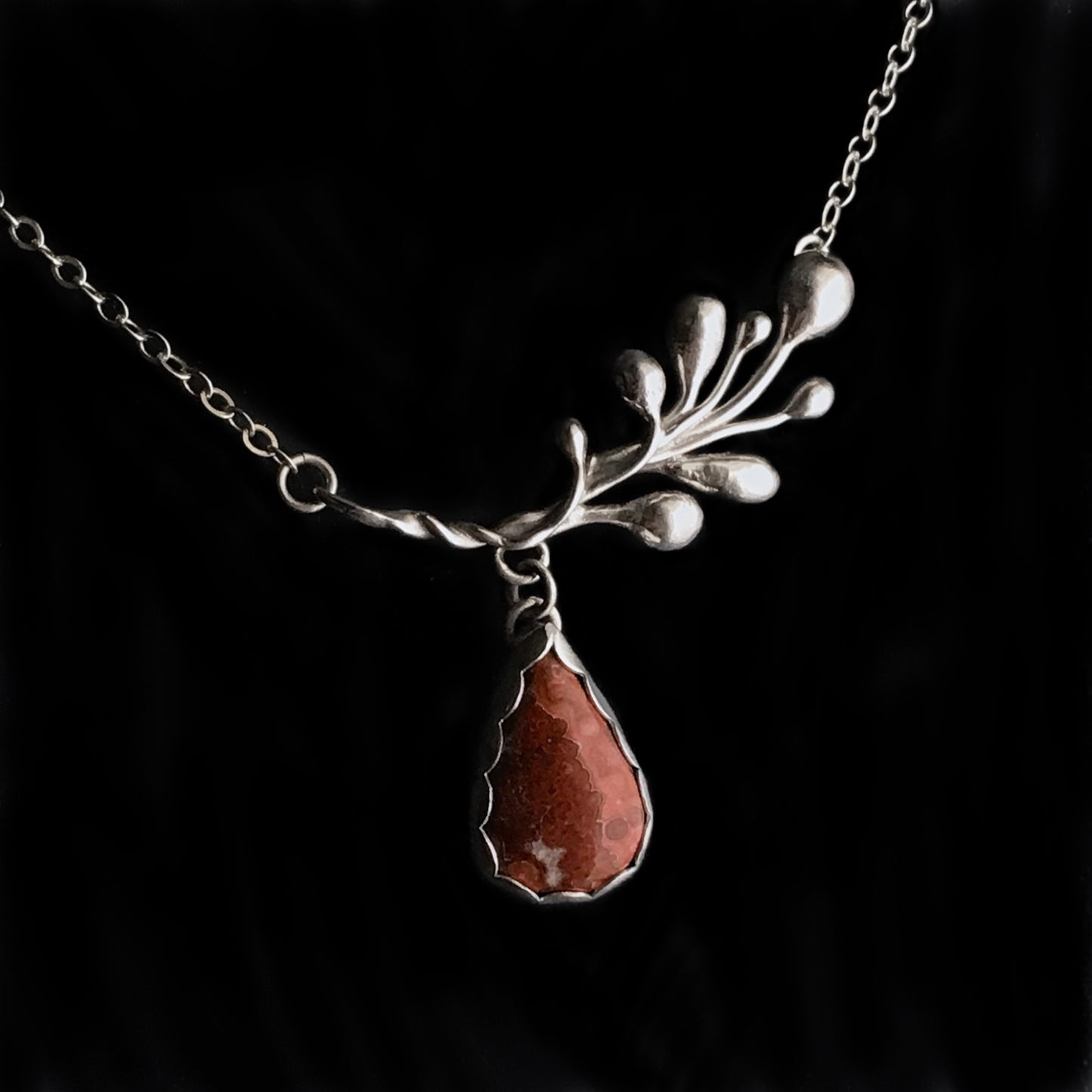 Arbor - Crazy Lace Agate & Sterling Silver Necklace