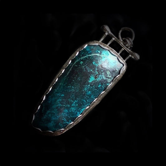 Nebula - Chrysocolla & Sterling Silver Necklace