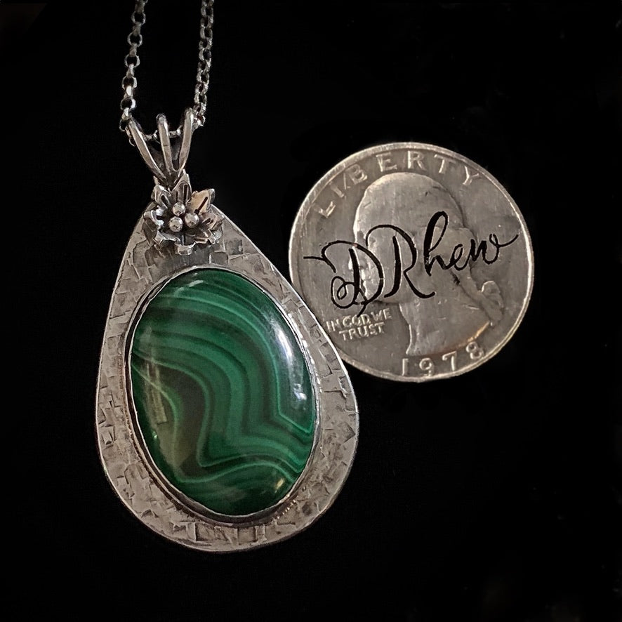 Midori - Malachite & Sterling Silver Necklace