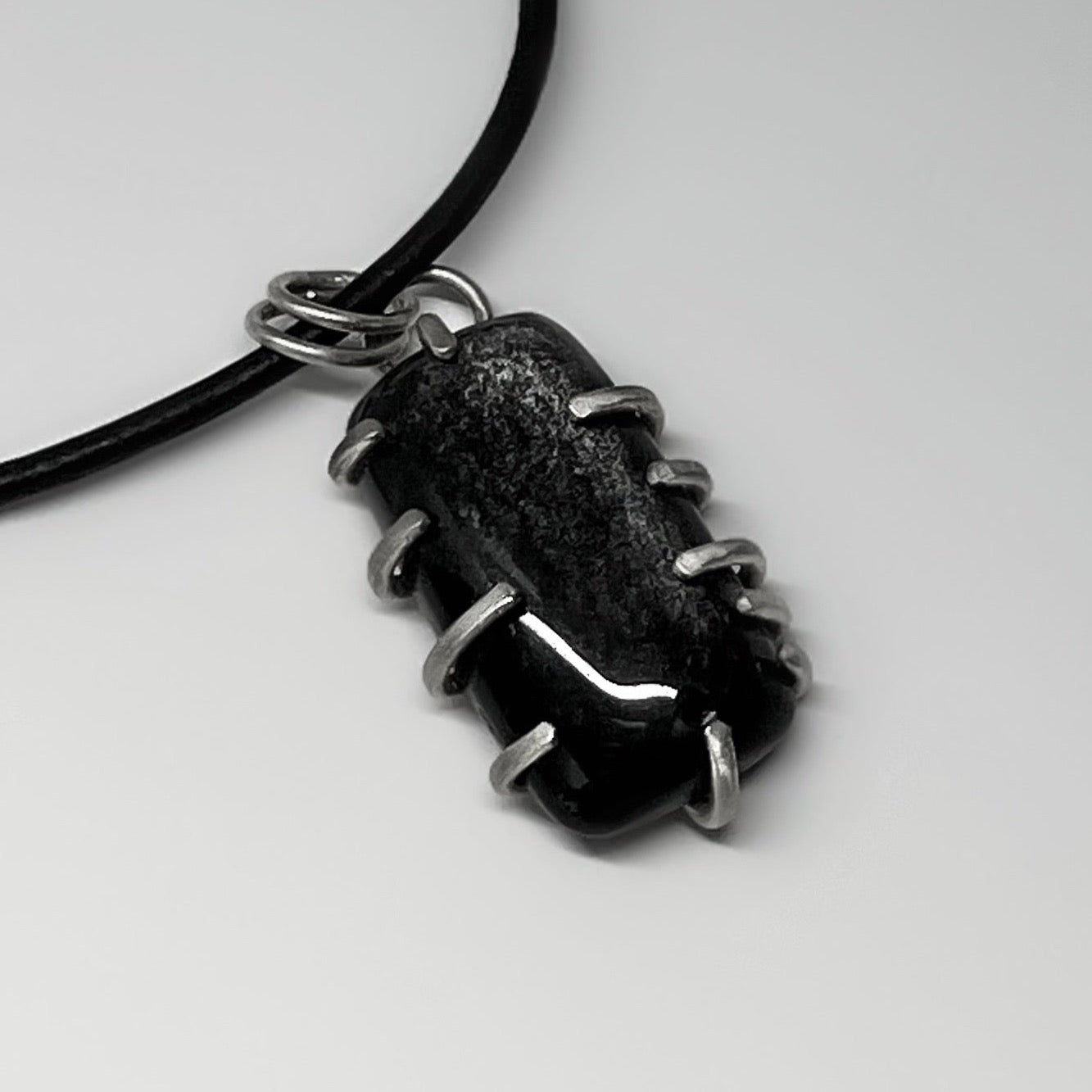 Silver Sheen Obsidian Sterling Silver Necklace