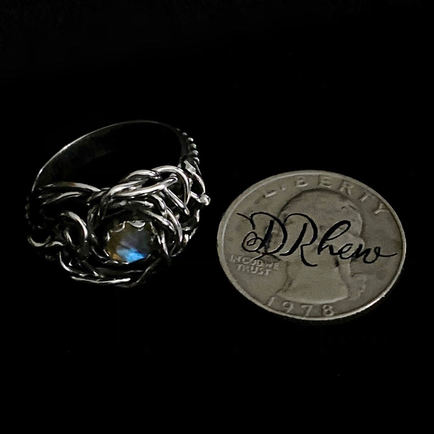 Dale - Labradorite and Sterling Silver Ring