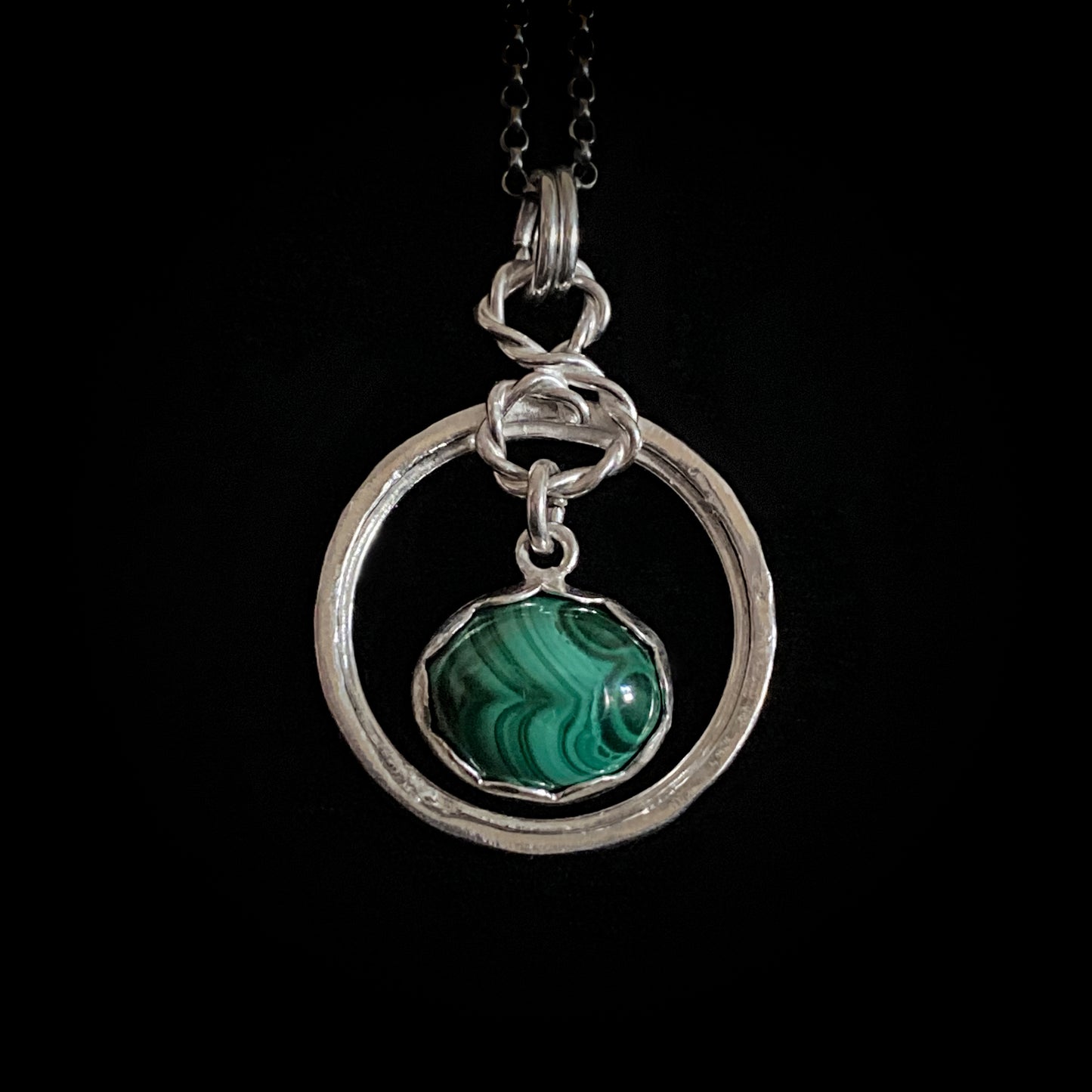 Noah - Malachite & Sterling Silver Necklace