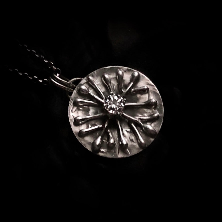 Sparkling - Cubic Zirconia & Sterling Silver Snowflake Necklace