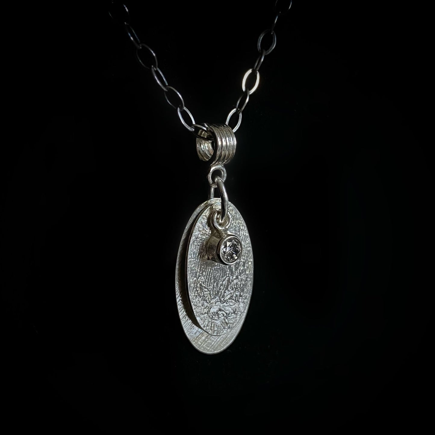 Yumi - Sterling Silver & Cubic Zirconia Necklace