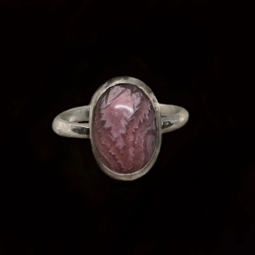 Heather - Rhodochrosite & Sterling Silver Ring