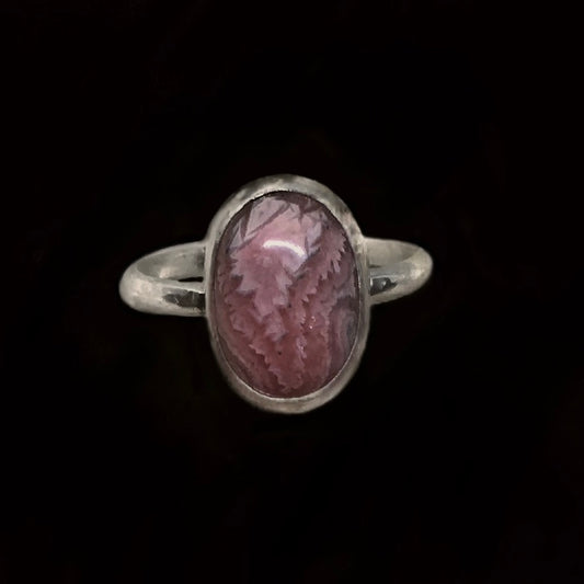 Heather - Rhodochrosite & Sterling Silver Ring
