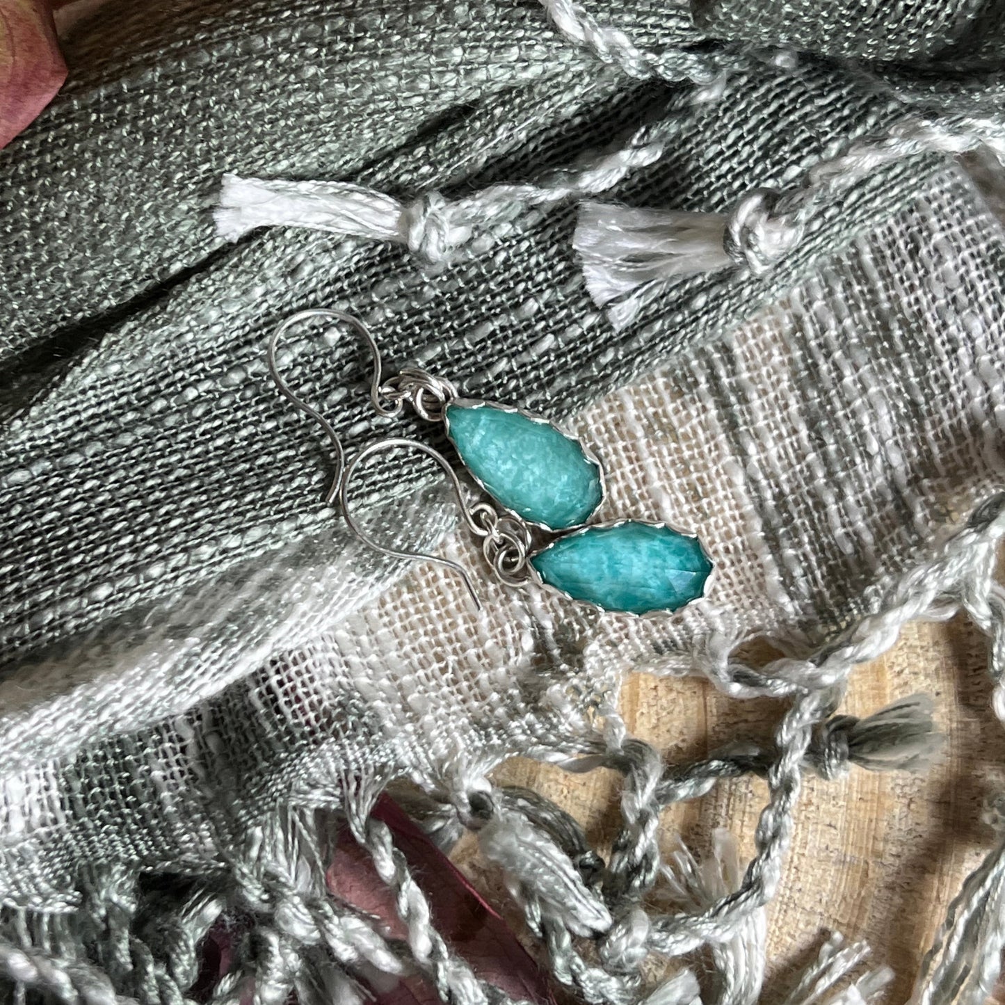 Amazonite Sterling Silver Earrings
