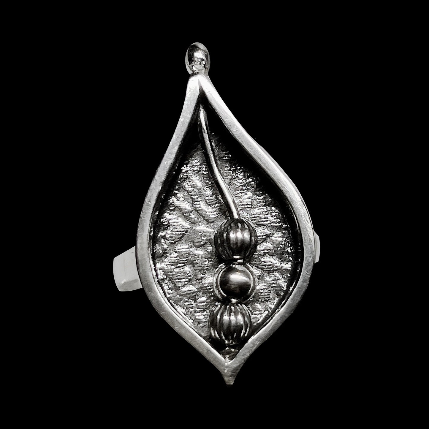 "Busy Bead #2" Kinetic Sterling Silver Ring
