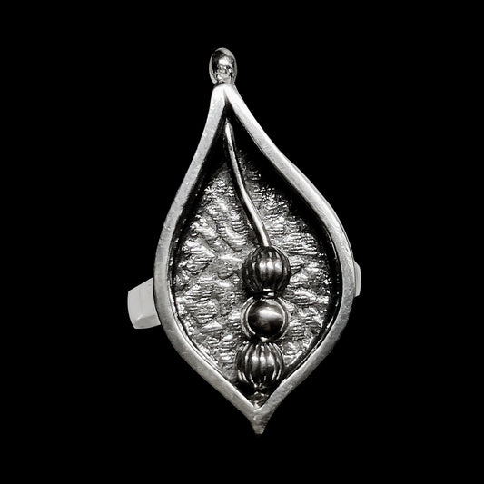 "Busy Bead #2" Kinetic Sterling Silver Ring