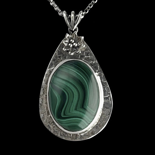 Midori - Malachite & Sterling Silver Necklace