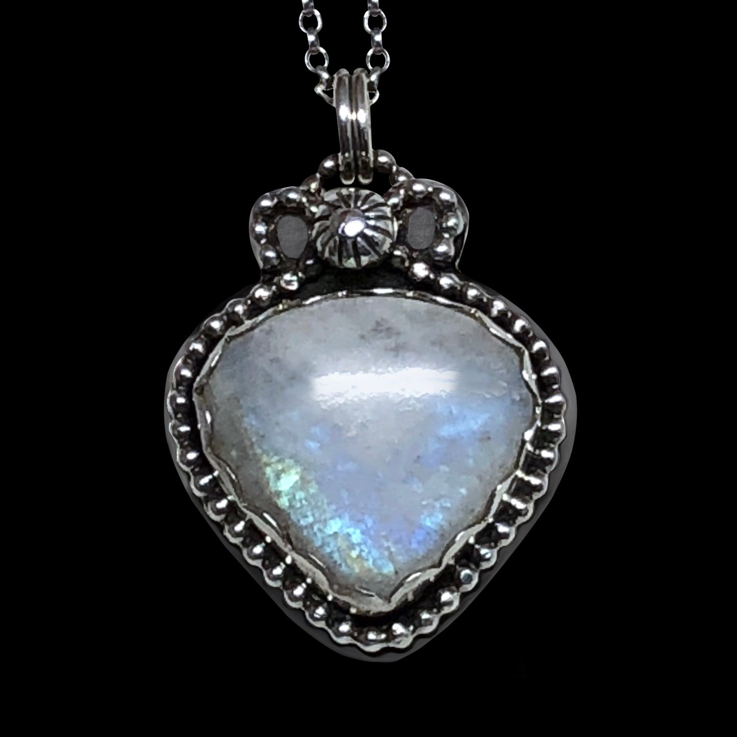 "Chroma" Moonstone & Sterling Silver Necklace