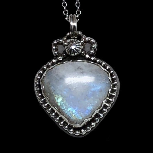 "Chroma" Moonstone & Sterling Silver Necklace