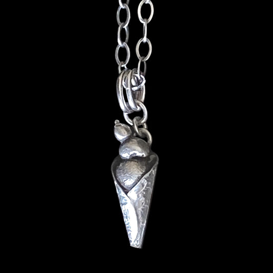 "Winter" Sterling Silver Ice Cream Necklace