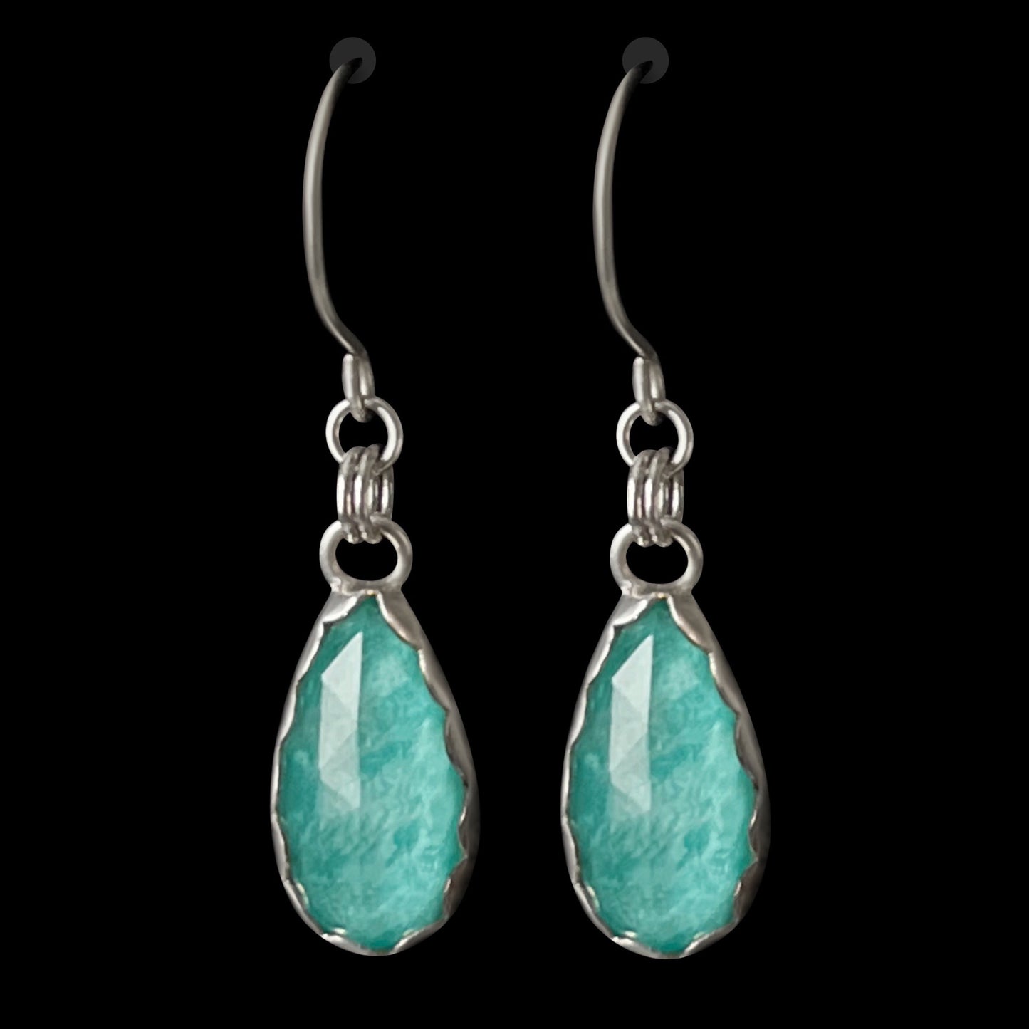 Amazonite Sterling Silver Earrings