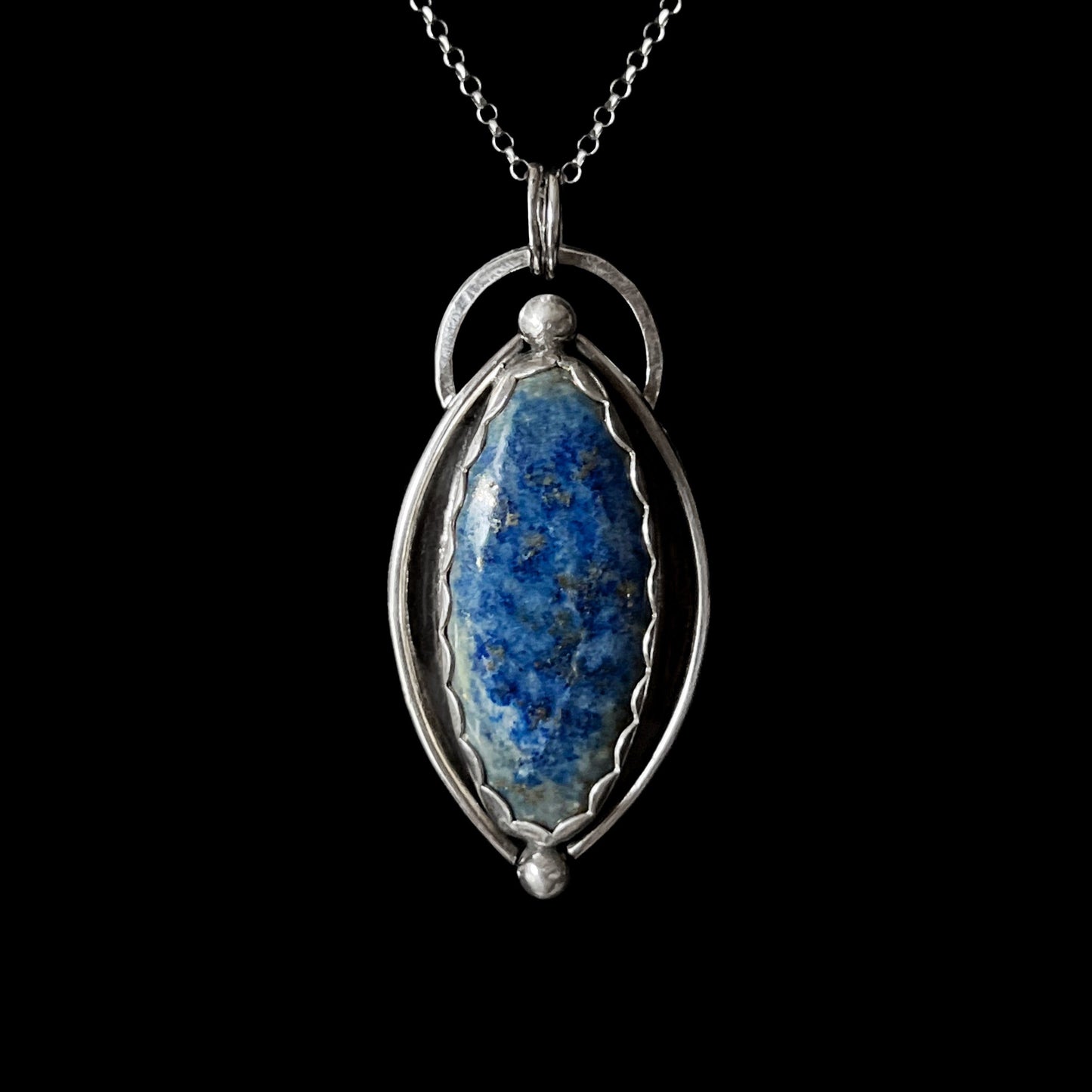 Lapis Lazuli Sterling Silver Necklace