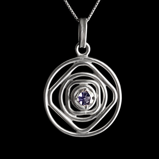 Tanzanite & Sterling Silver Necklace
