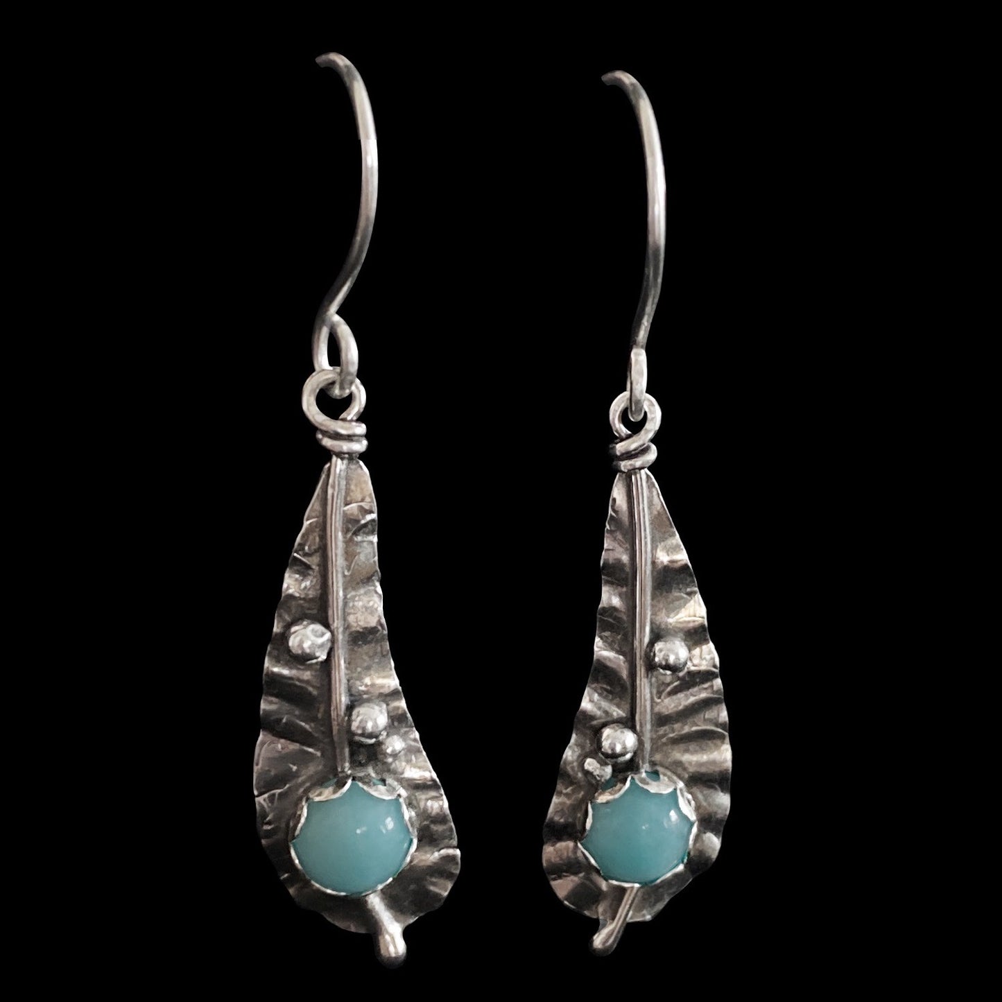 "Stella" Turquoise & Sterling Silver Earrings