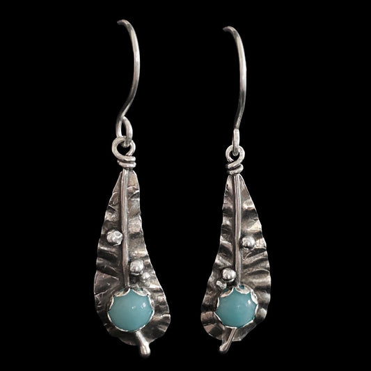 "Stella" Turquoise & Sterling Silver Earrings