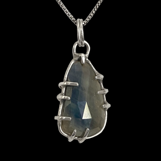 Indigo - Sapphire and Sterling Silver Necklace